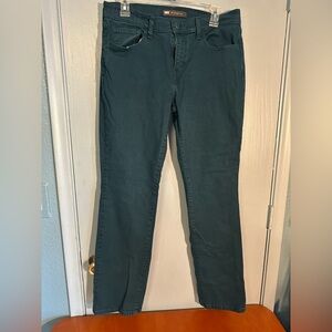 Levi’s 505 straight leg jeans, dark teal, 8M, EUC